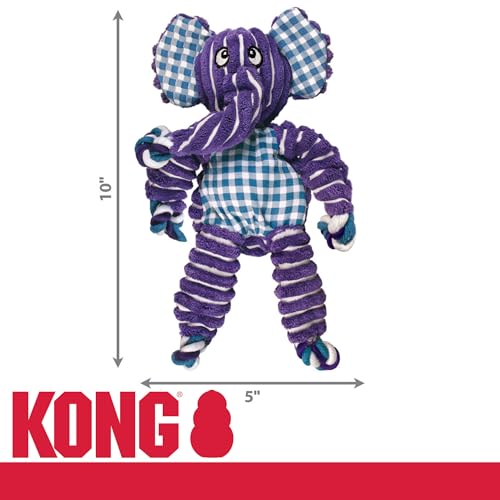 Kong Company 38740200: Floppy Knots Elephant Dog Toy, S/M - Image 4