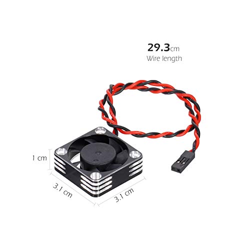 OWSOO Dissipação de calor do motor com ventilador de resfriamento rápido de metal para carro RC 3650