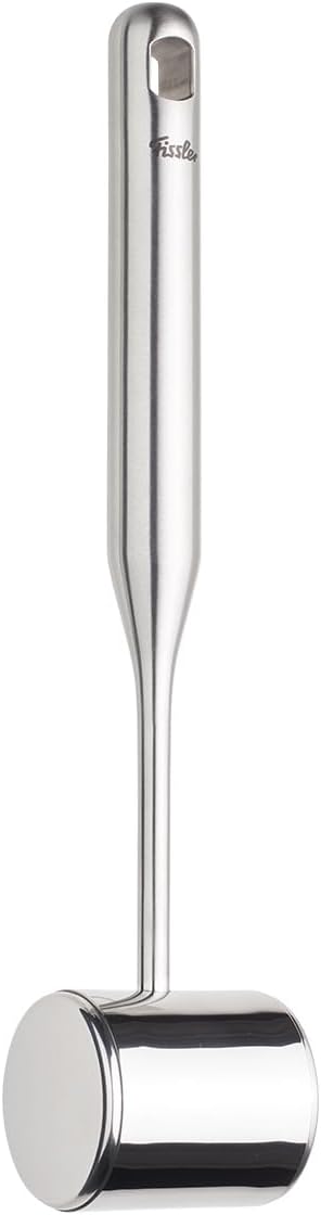 Fissler Essential Meat Tenderizer, 18/10 Stainless Steel Meat Mallet Hammer for Steak, Chicken & Poultry, Ergonomic Handle, Dishwasher Safe