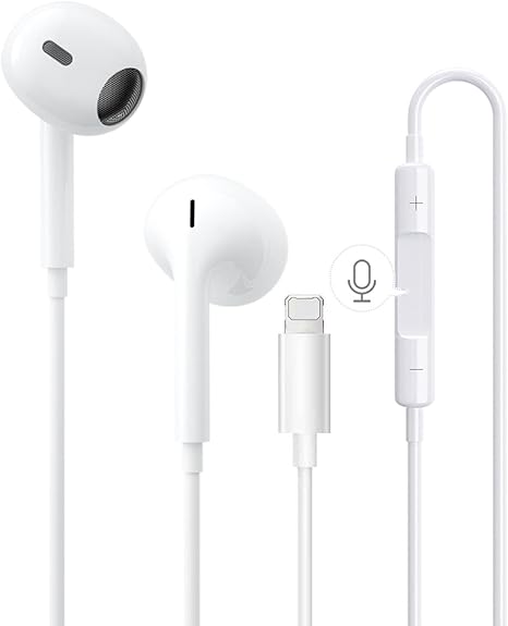 Auricolari per iPhone, Cuffie accoppiati con isolamento acustico Supporto  Controllo del volume e del microfono compatibile con iPhone 12/11/11 Pro/XS/ X/XR / 8/7/7 Plus per tutti gli i0S : Amazon.it: Elettronica