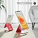 Desk Cell Phone Stand Holder Aluminum Phone Dock Cradle Compatible with Switch for iPhone 14 13 12 11 Pro Xs Xs Max Xr X 8 7 6 6s Plus 5 5s 5c, Office Decor Accessories Desk (Red)