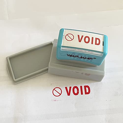 Snapklik.com : WAFJAMF Void StampsSelf-Inking Rubber Office Stamp Red ...