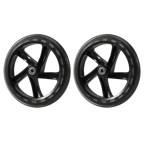 Roue de scooter 200 mm de qualité supérieure en PU rigide bleu ABEC 7
