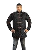 gambeson amazon MODA: questo gamberson combina stile medievale, gotico, rinascimentale SCA o Hema. Vanta colori solidi ed è perfetto da abbinare a leggings, cotta di maglia, armatura a piastra e costumi protettivi per il corpo