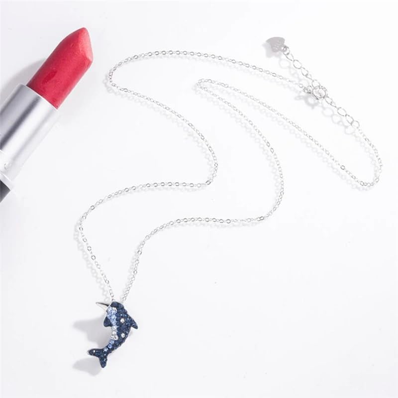 Collier femme argent 925 pendentif queue de requin baleine orque