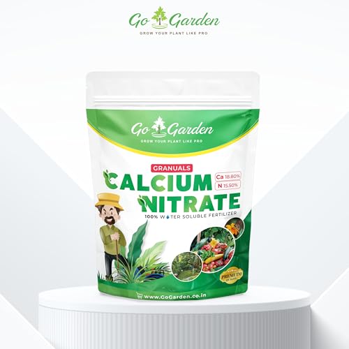 Image of Go Garden Calcium Nitrate Fertilizer For Plants (100% Water Soluble Fertilizer) Plant Food Ready To Use For All Plants 900 Gram, Powder Form