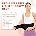Red Light Therapy Belt for Body Pain Relief - 660nm & 850nm Infrared Light Therapy Wrap, Adjustable Heating Pad for Knee Back Shoulder Muscle Relaxation, Home Use with Controller
