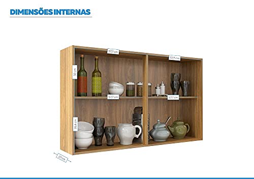 Armario de Cozinha Aereo Itatiaia New Jazz 2 Portas Off White 120cm