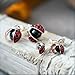 COPPERTIST.WU Ladybug Studs Earrings 925 Sterling Silver Hypoallergenic Cute Animal Jewelry for Women Men (Small)