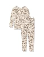 GAP Boys Long John Pajama Set Cheetah 12-18M