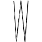 Oil Tank Measuring Stick, 4 Fold to 126' Fuel Tank Measuring Stick, Wood Folding Oil Tank Gauge Measuring Stick Ruler for Deep Tank