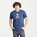 Life is Good Men's Crusher Tee Shirt, Short Sleeve Cotton Graphic T-Shirts, Jake and Rocket Moon, Darkest Blue, Large