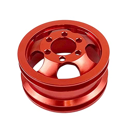 NIDUNO 1pc / Set Met-Met Upver Roue de Roue Anti-Chocs Rim pour WPL C14 C24 B14 B24 B16 B36 Six Drive RC Auto Pièces de Rechange (Taille : Red 1pcs)