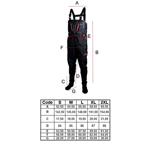 Waders HART 25 S Spinning vert de pêche taille L équipement imperméable - 7