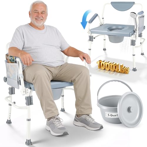 1000LBS Bariatric Bedside Commode