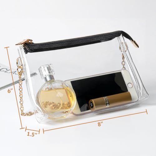 Image of Lorbro Clear Purse for Women, Stadium Approved Crossbody Bag for Concert