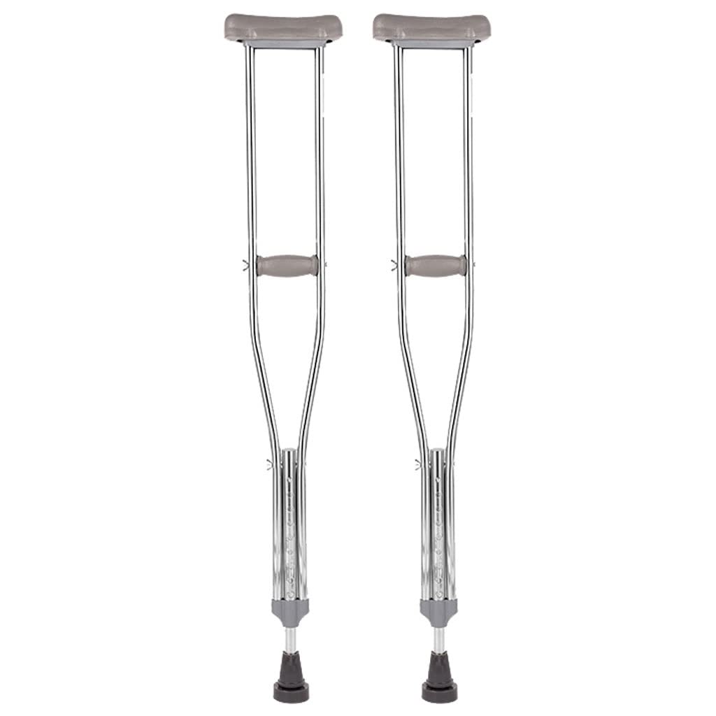 Muletas for Ancianos, muletas for Axilas, muletas Dobles, bastón Antideslizante, Andador, Pierna y Fractura de pie, Ayuda de Tela (Color : B)