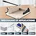12 Inch Guillotine Paper Cutter, 400 Sheet Capacity Paper Cutter Heavy Duty, A4 Paper Trimmer Accurate Cutting with Safety Guard, 12