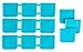 ArtBin 3712AG ANTI-TARNISH DIVIDERS, 12 PCK, TEAL, 10.75" x 7.375"