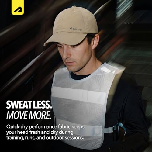 Image of Boldfit Sports Cap for Men & Women, Lightweight Quick Dry Foldable Baseball Cap with Adjustable Strap, Breathable Sun Protection Hat for Running, Gym, Cricket, Travel & Outdoor Activities