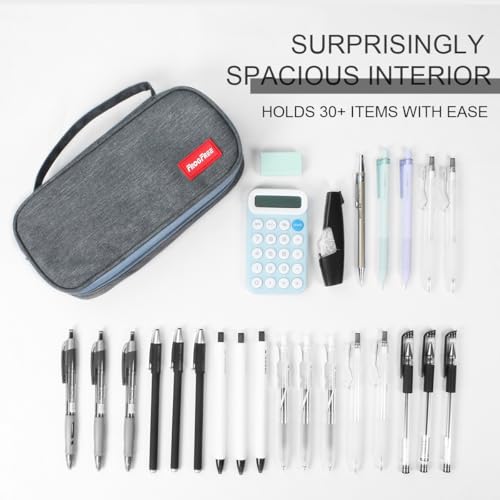 Image of Large pencil case, cute pencil pouch School Supplies Girls, Back to school teen College Stationary