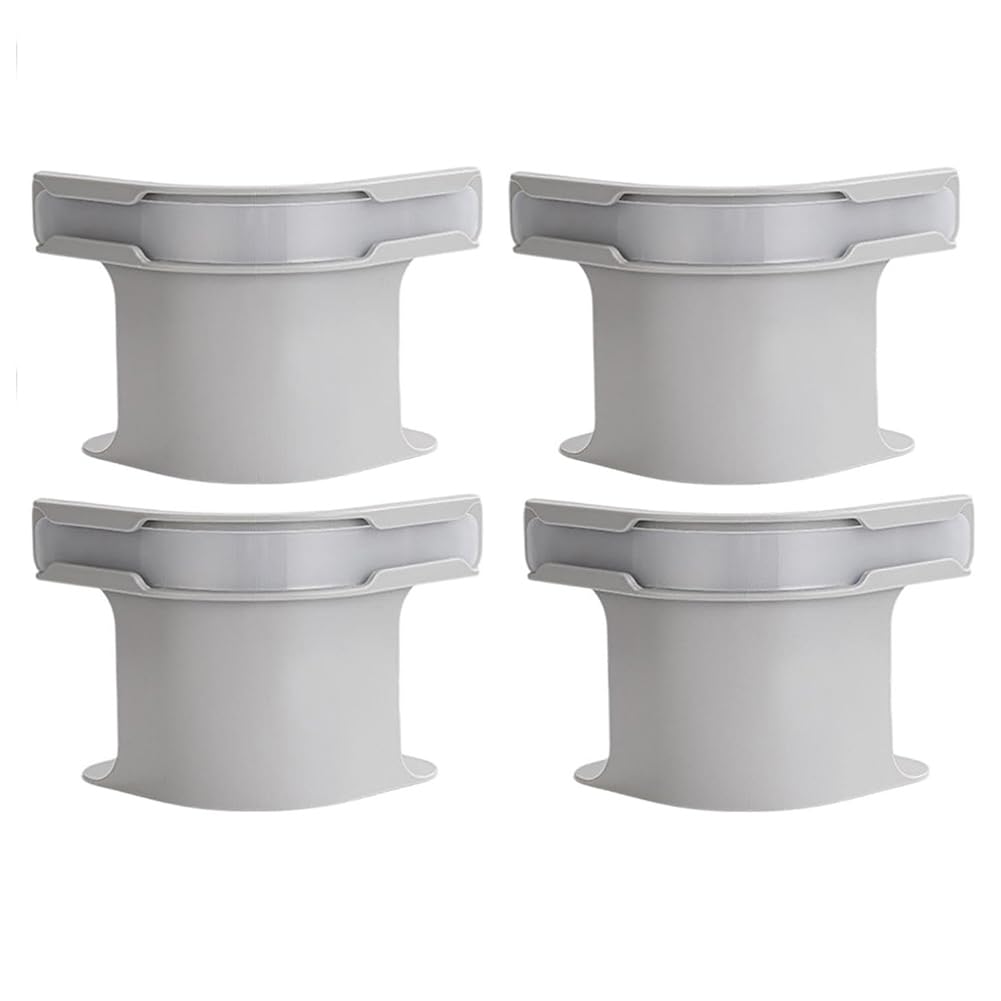4PCS Invisible Bed Sheet Fasteners Bedsheet Corner Tightener Clips(Gray) (B)