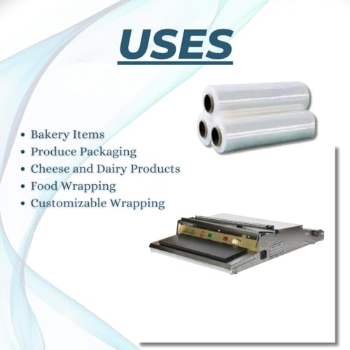 Image of SMART PACK Cling Film Wrapping Machine for Packaging of Vegetable, Bakery Food Wrap, Commercial Kitchens | Maintaining Food Freshness | Vegetable Wrapping Machine | Pack of 1
