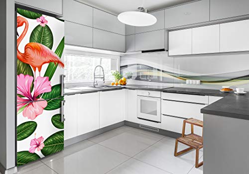 Vinilo para nevera autoadhesivo 60x180 cm adhesivo pared cocina flores 3