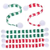 DECOMELODY 6個クリスマスパーティー用チュアスカーフ点 赤白 緑白 ワインボト