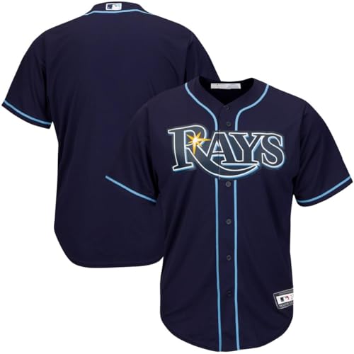 Tampa Bay Rays MLB Kids Youth 8-20 Navy Alternate Official Team Jersey (US Numeric 14 16 Regular Tampa Bay Rays Navy)