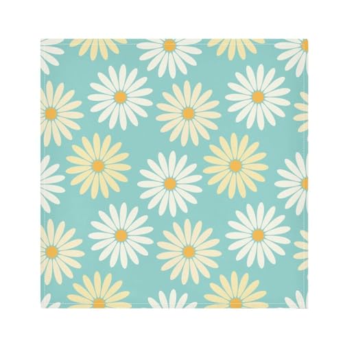 Servilletas de tela pack 6 con diseño margaritas 50x50 cm miniatura 1
