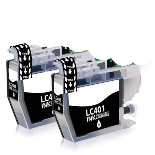 Cartouches d'encre noire LC401 compatibles MFC-J1012DW consommables de rechange fiables