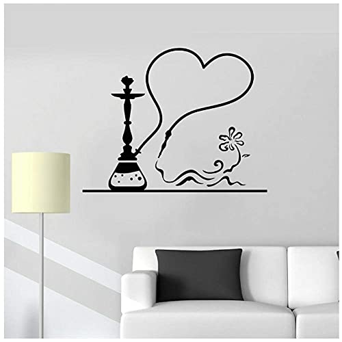 Shisha Vinyl Wandtattoo Rauch Shisha Bar Wandaufkleber Rauchen Nordic Home Decor Wandtattoo Wohnzimmer Wohnkultur… – Bild 3