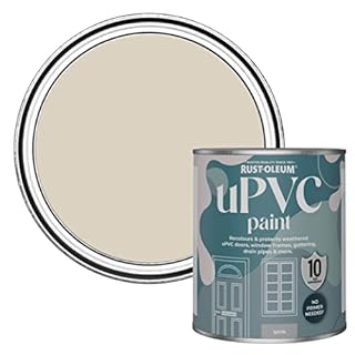 Rust-Oleum Beige uPVC Door and Window Paint In Satin Finish - Hessian 750ml