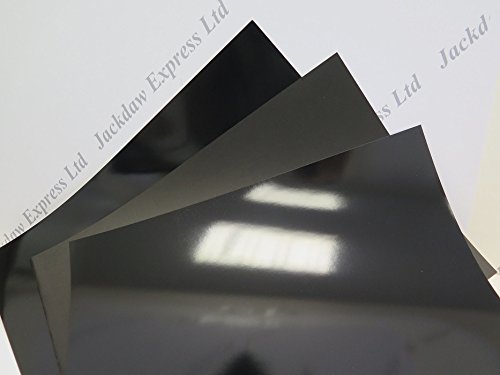 Black Gloss/Matt Reverse 180gsm Card Cardmaking Arts Craft 4 Sizes to Choose (180x297mm x 10 Sheets AM823)
