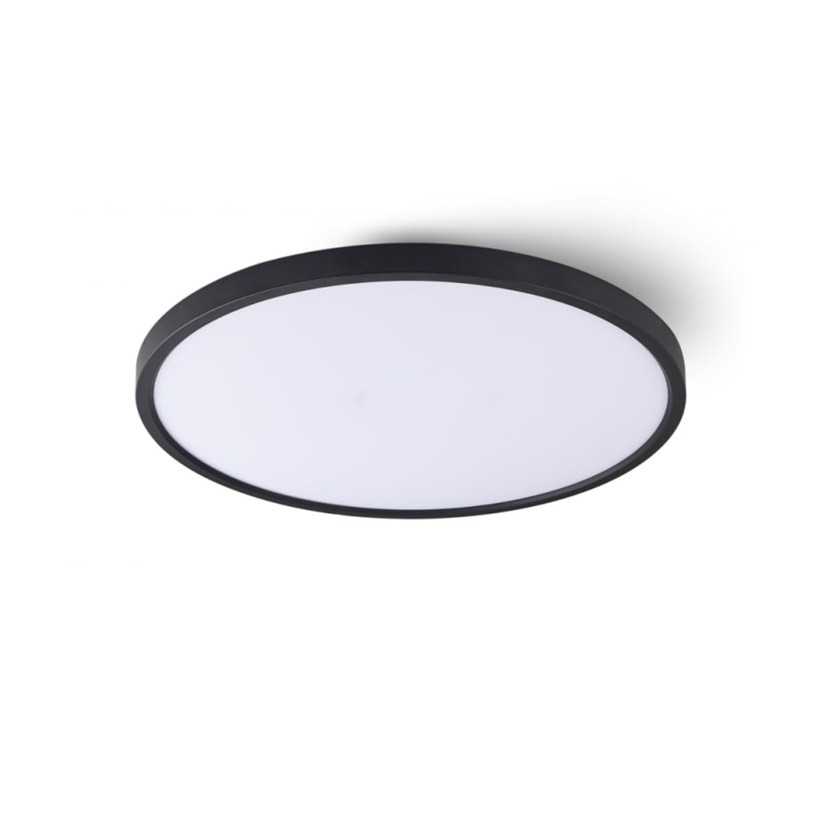 Jandei - Plafón LED 48W Tricolor 3000K-4200K-6000K, 60cm Diámetro, Marco Negro. Instalación en Superficie. Perfecto para Dormitorio, Salón, Cocina, Hogar, Negocio...