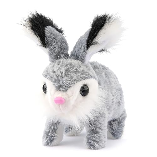 Genérico Juguetes De Peluche Eléctricos | Animal Interactivo con Sonidos Electrónicos,Conejo Robot Mascota,para Niños Niñas Interiores Hogar Navidad Año Nuevo Pascua