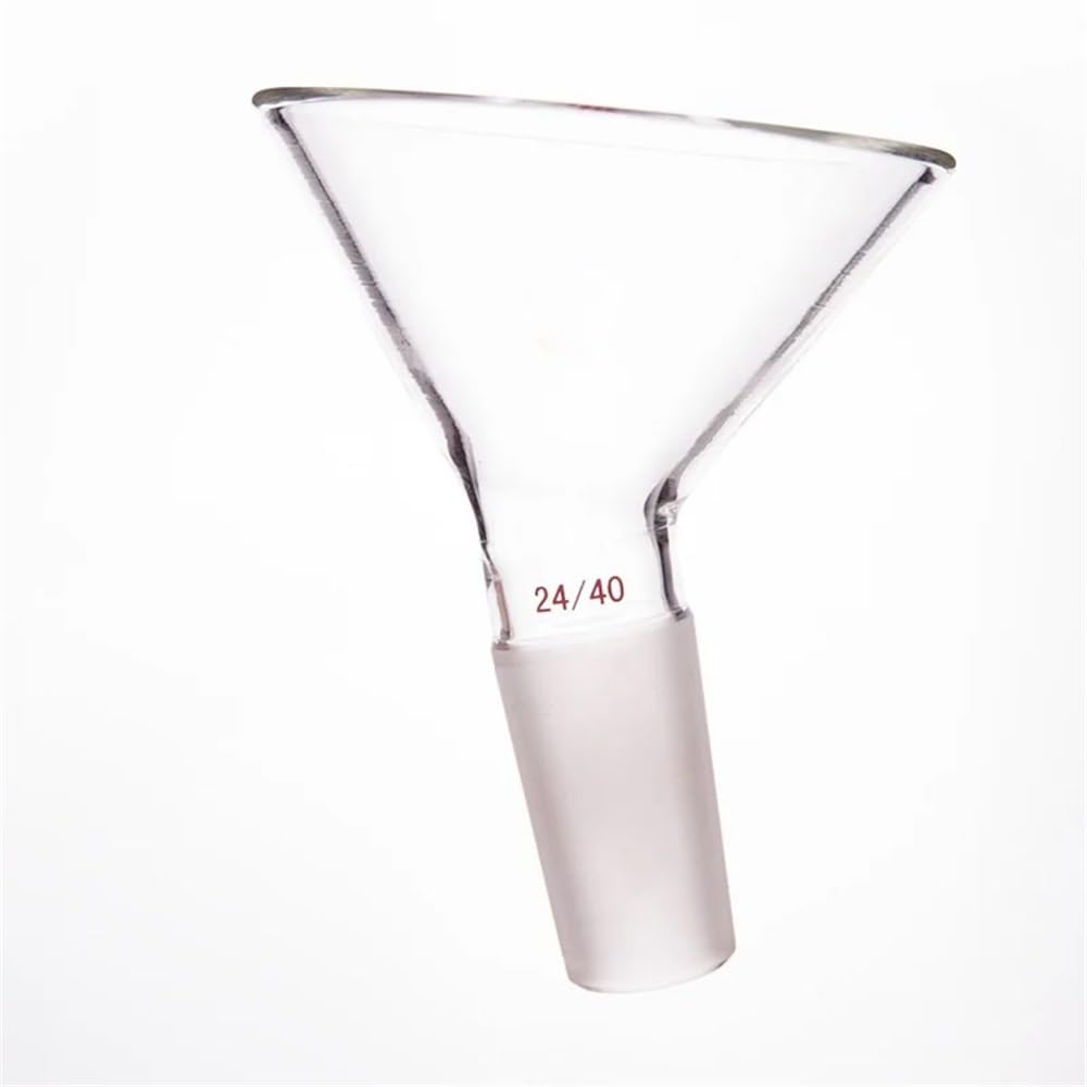 Cristalería de Laboratorio Embudo triangular de 60° Φ75mm Φ90mm Φ100mm Unión 24/40 29/42 Vidrio de borosilicato F39(90mm-F394100)