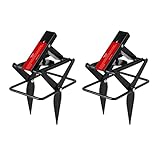Garsum Mole Traps That Kill, EasySet Eliminator Black Scissor Traps,Vole Trap for Lawns,Reusable Quick and Clean Kill,2 Sets