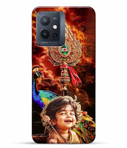 Image of Lord Murugan God Kartikeya Printed Hard Back Case Cover & Compatible for Vivo T1 5G | Vivo Y75 5G | Vivo iQOO Z6 5G (Multicolor) - D1804