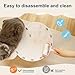 hatleues Cat Tunnel Bed for Indoor Cats Felt Cat Nest Detachable Cat Hideaway Cave Scratch Resistant Felt Cat House Pet Playing Tunnel for Cats Camel