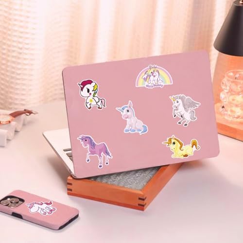 BAIYINGMOER 30 Pcs Cute Unicorn Stickers for Water Bottles, Waterproof Vinyl Kawaii Stickers for Scrapbook Laptops, Fantasy Party Decorative Decals for Girls Teen - 2