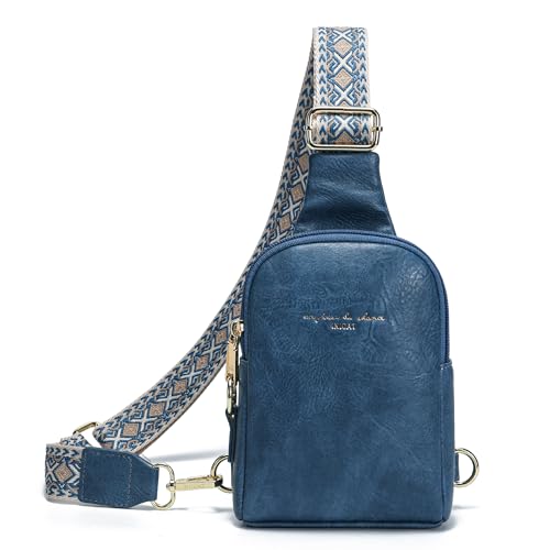 Image of Small Anti Theft Crossbody Bags for Women Faux Leather Sling Purses | RFID Blocking, Lightweight, Travel Essentials, with Security Zippers