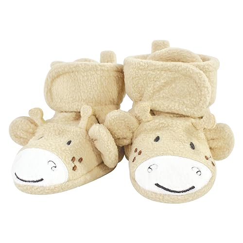 Image of Hudson Baby Cozy Fleece Booties with Non Skid Bottom,