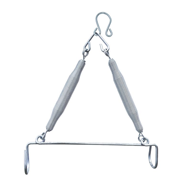 Image of Zivara Baby Cradle Spring | Jhula Spring | Capacity Up to 20 Kg | Stainless Steel | Suitable for Newborns (Infants) up to 4 Years | Silver (White) | Dimensions: 20 x 5 x 8.65 Centimeters