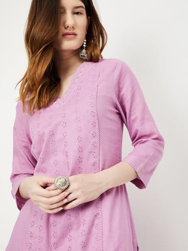 Image of Max Women's Cotton Blend Regular Fit Casual Kurta