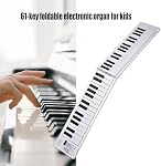 61 Key Foldable Electronic Piano Portable Piano Keyboard Digital Music Electronic Keyboard Musical Instrument Enduring
