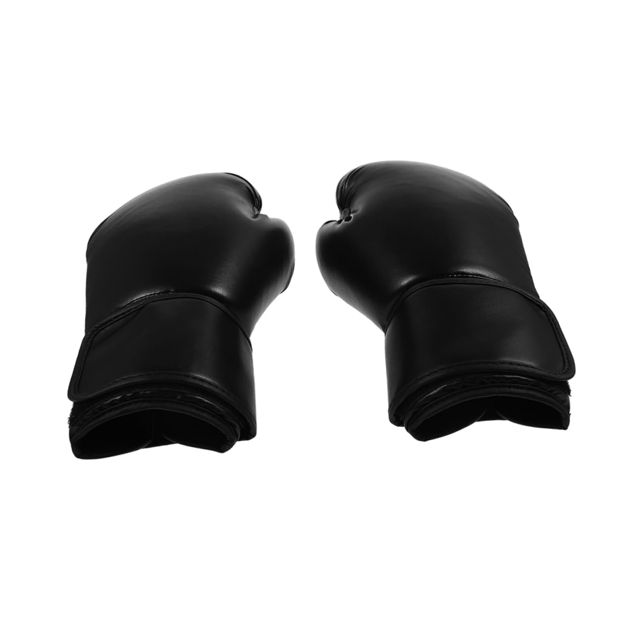 BESTonZON Guanti da Boxe per Allenamento in Pu Antiusura e Antiscivolo, Guantini Portatili per Arti Marziali Miste e Pratica di Boxe, Nero