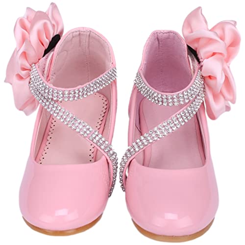 rismart Girls Mary Jane Shoes School Uniform Strap Dress Flats2