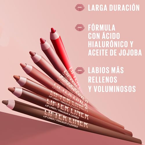Image of Maybelline Lifter Liner Lip Liner Pencil with Hyaluronic Acid, Cross The (Pack of 2)